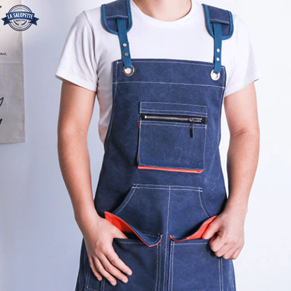 Blue Kitchen Apron